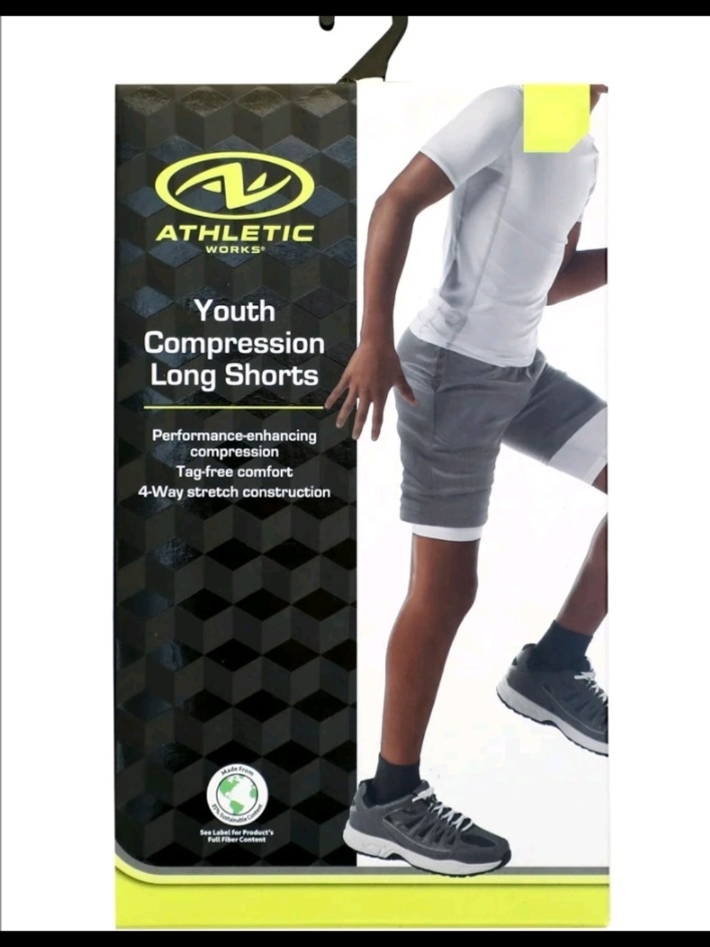 Athletic Works Youth Compression Long Shorts